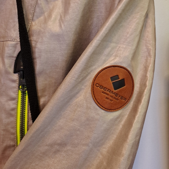 Obermeyer Women's Emmie Sand Beige Waterproof Rain Jacket - Picture 4 of 8